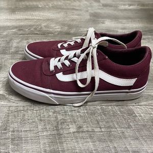 Maroon old skool vans